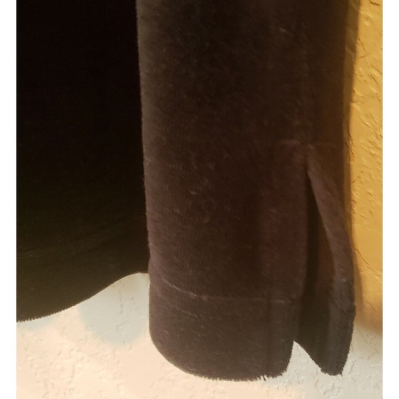 The Tog Shop Womens Mock Neck Velour Top Size Large Black - Picture 4 of 10